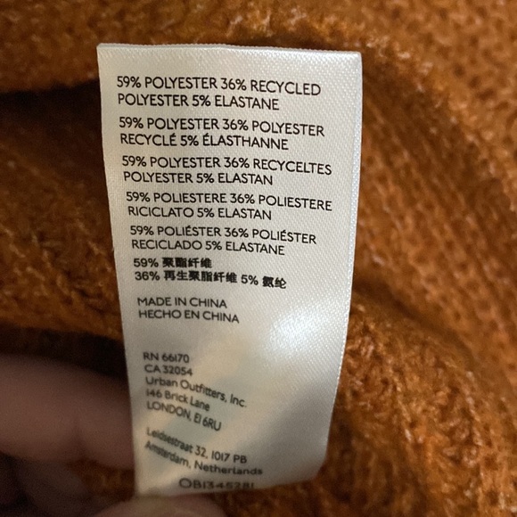 💛 XS 💛 NWT Anthro Sweater Turtleneck Soft Cozy Warm Oversized Cuffs​ - Picture 6 of 6